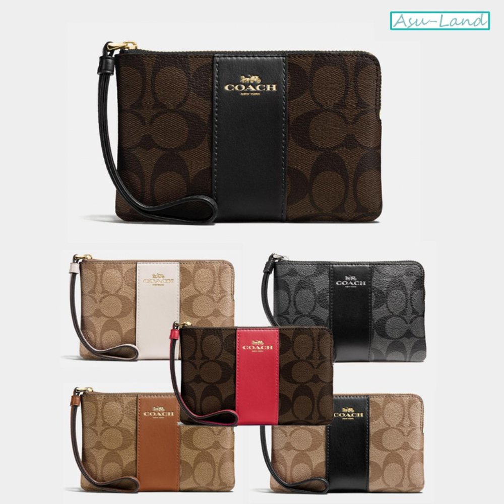 Corner Zip Wristlet In Signature Canvas-58035